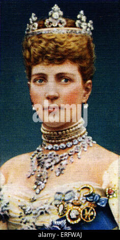 Königin Alexandra von Dänemark Porträt (1844-1925). Alexandra von Dänemark verheiratet der Prince Of Wales (später zu Edward Stockfoto