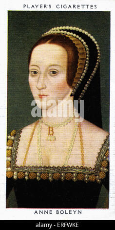 Anne Boleyn Porträt (1507-1536). Anne Boleyn war die zweite Frau von Heinrich VIII. Schon war zu ihm, vor seinem verheiratet Stockfoto