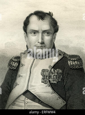 Napoleon Bonaparte (1769-1821), stieg zum Vorsprung als General der französischen Revolution. Im Jahre 1799 putschte Napoleon Stockfoto