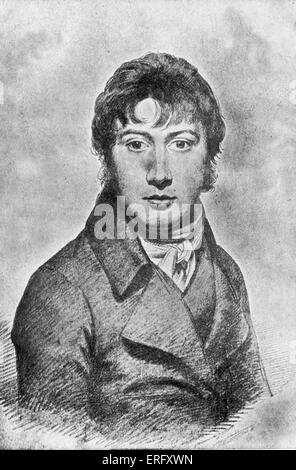 John Constable. Portrait des Malers englischen Romantik. 11. Juni 1776 – 31. März 1837. Stockfoto