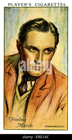 Fredric March, geboren Ernest Frederick McIntyre Bickel, amerikanischer Schauspieler. 31. August 1897 – 14. April 1975. (Player Stockfoto