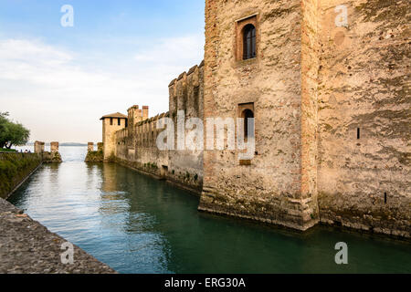 Ein Skaliger-Burg (13. Jh.) Sirmione, Italien. Stockfoto