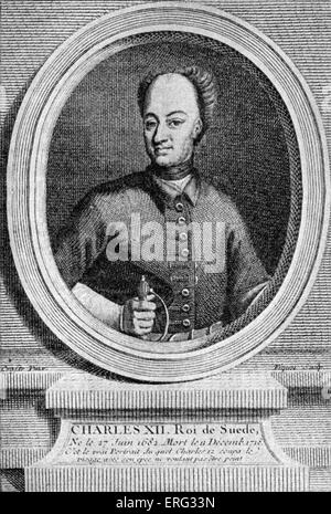 König Karl XII. von Schweden, 17. Juni 1682 - 30. November 1718. Stockfoto