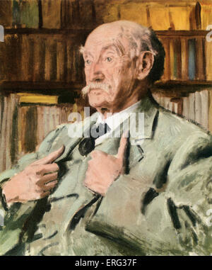 Thomas Hardy, Kopie eines Porträts von Augustus John. TH, Englisch Autor, 2. Juni 1840 - 11. Januar 1928. AJ: Walisische Künstler, 4 Stockfoto