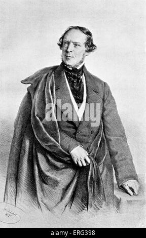 Friedrich Halm, Pseudonym von Eligius Franz Joseph Freiherr von Münch-Bellinghausen.  Österreichischer Dichter, Litteraturpreise und Direktor des Stockfoto