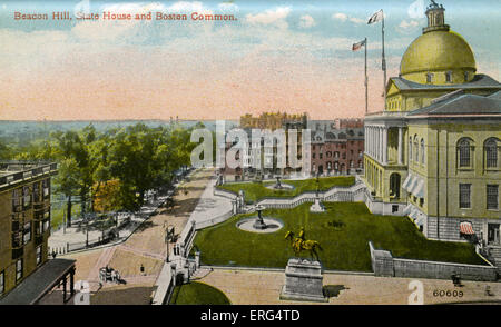 Boston: Repräsentantenhaus, Beacon Hill. Foto c.1900s Stockfoto