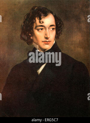 Benjamin Disraeli ersten Earl of Beaconsfield, war ein britischer Premierminister, Parlamentarier, konservative Staatsmann und literarische Figur. (1804 - 1881). Öl-Gemälde von Sir F Grant. Stockfoto