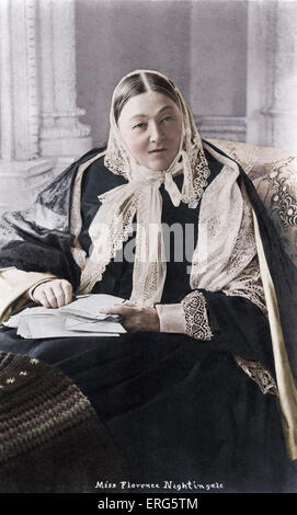 Florence Nightingale - Pionier der modernen Krankenpflege, ein Schriftsteller und ein bekannter Statistiker: 12. Mai 1820 – 13. August 1910. Foto Stockfoto