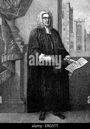 Jonathan Swift - Anglo Irish Geistlicher, Dekan von St. Patric's, Dublin, Satiriker und Essayist: 30. November 1667-19 Oktober Stockfoto