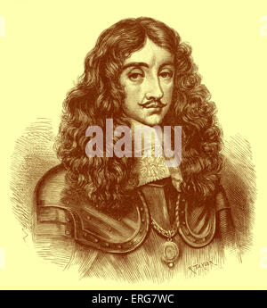 Karl II. Portrait des Königs von England, König von Schottland und König von Irland, regierte von 1660-1685.  Charles II: b 29 Stockfoto