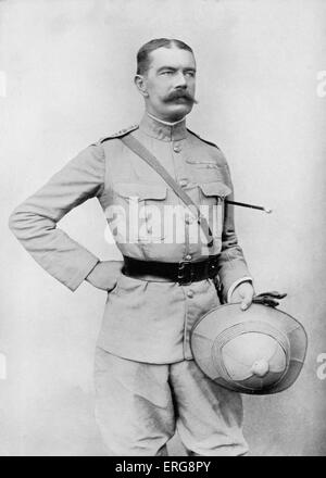 1. Viscount Kitchener von Khartoum, um 1900, wurde Feldmarschall Horatio Herbert Kitchener, 1. Earl Kitchener. B. Stockfoto