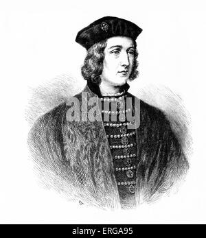 Edward IV König von England, Porträt. 28 April 1442 – 9. April 1483 Stockfoto