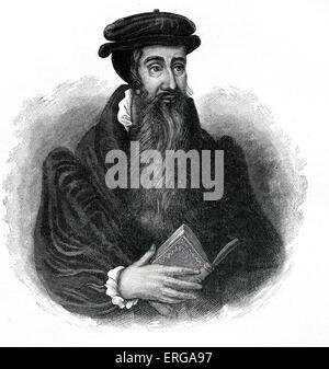 John Knox-schottischen Reformer und protestantische Führer. 1505-1572. aus Porträt des Zeitraums. Stockfoto