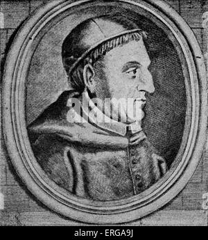 Kardinal Francisco Ximénez de Cisneros. Spanische Franziskaner und Beichtvater der Königin Isabella. 1436 - 1517. Stockfoto