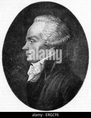 Maximilien Marie Isidore de Robespierre - Porträt. Französischer Revolutionsführer: 6. Mai 1758 – 28. Juli 1794. Stockfoto