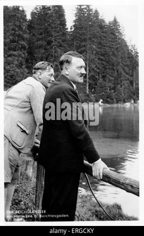 Adolf Hitler in Hintersee. Österreich geborene deutsche Politiker und der Führer der nationalsozialistischen Deutschen Arbeiterpartei: 20 Stockfoto