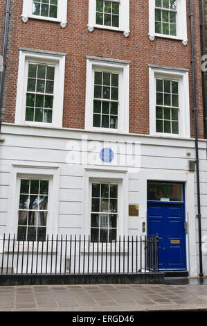 Eine blaue lebte Gedenk Pest außerhalb des Hauses, wo Mary Seacole (1805-1881), ein jamaikanischer Krankenschwester, London, England. Stockfoto