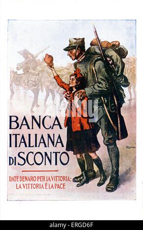 Erster Weltkrieg italienische Soldaten bauen einen Winter ...