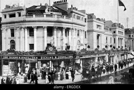 Dickins und Jones, Regent Street, London. Britische Kaufhaus, c. 1904. Stockfoto