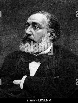 Léon Gambetta - Porträt. Französischer Staatsmann prominente nach Franco-Preussischer Krieg. 2. April 1838 – 31. Dezember 1882. Stockfoto