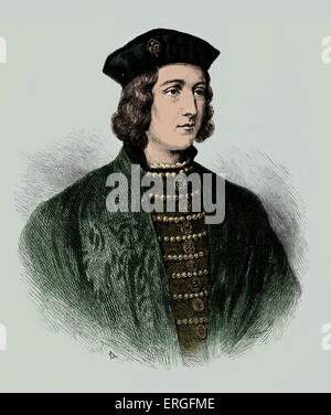 Edward IV König von England, Porträt. 28 April 1442 – 9. April 1483 Stockfoto