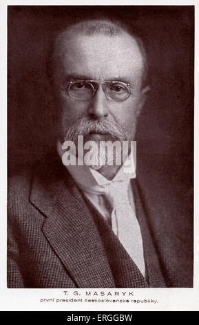 Tomáš / Tomas Garrigue Masaryk - Porträt. Austro-ungarischen und tschechoslowakischen Politiker, Soziologe und Philosoph. Erste Stockfoto