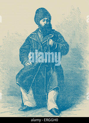 Sher Ali Khan - Porträt. Amir (hochrangige Beamte) Afghanistans von 1863 bis 1866 und 1868 bis zu seinem Tod im Jahre 1879. Stockfoto