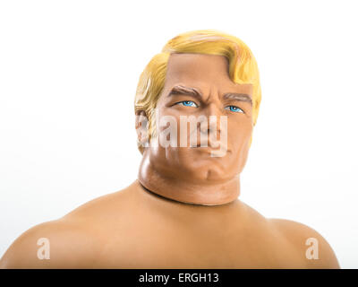 Stretch Armstrong Latex mit Maissirup Gel Action-Figur von 1976 von Kenner Stockfoto