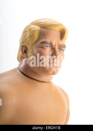 Stretch Armstrong Latex mit Maissirup Gel Action-Figur von 1976 von Kenner Stockfoto