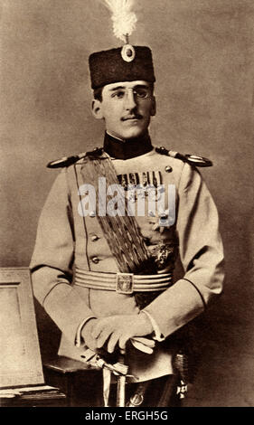 Alexander i. von Jugoslawien - Porträt im Jahre 1916, als Krone Prinzregent von Serbien. 16. Dezember 1888 – 9. Oktober 1934. Stockfoto