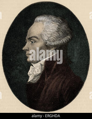 Maximilien Marie Isidore de Robespierre - Porträt. Französischer Revolutionsführer: 6. Mai 1758 – 28. Juli 1794. Stockfoto