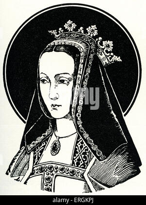 Joanna Queen von Kastilien / Joanna Mad / Juana la Loca (1479-1555). Ersten Königin Herrschaft über die Königreiche von Kastilien Stockfoto