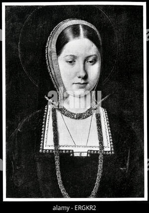 Katharina von Aragon (1485-1536). Queen Consort von England (1509-1533) und erste Gemahlin von König Henry VIII (1491-1547). Stockfoto