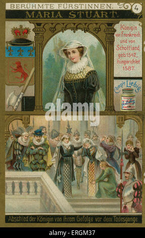 Mary Queen of Scots / Mary Stuart / Mary I von Schottland. Bildunterschrift lautet: Mary Stuart Queen von Frankreich und Schottland, geboren im Jahre 1542 Stockfoto