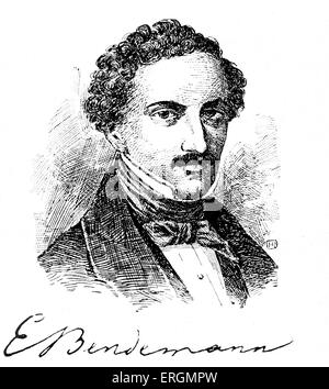 Eduard Bendemann (1811-1889) war ein deutscher Maler und Direktor der Düsseldorfer Akademie. Stockfoto