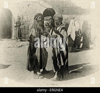 Am Jaffator, Jerusalem 1894 Palästina 1894. MEM aus Bethlehem. Stockfoto