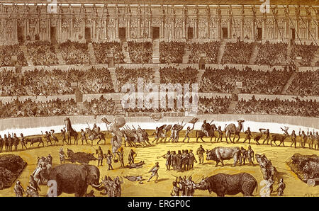 Roman Circus (Pougins "Dictionnaire du Théâtre',.) Stockfoto