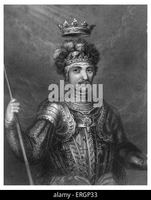 Edward The Black Prince, ältester Sohn von König Edward III von England. Edward starb ein Jahr vor seinem Vater, der erste Stockfoto