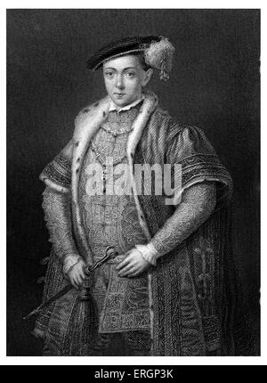 Edward VI, Portrait.  König von England und Irland von 28 Januar 1547 bis zu seinem Tod. 12 Oktober 1537 – 6 Juli 1553. Stockfoto