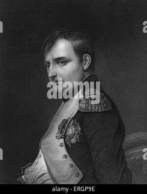 Napoleon Bonaparte, Portrait. Französischer militärischer und politischer Führer, 15. August 1769 – 5. Mai 1821. Nach dem Stich von Stockfoto