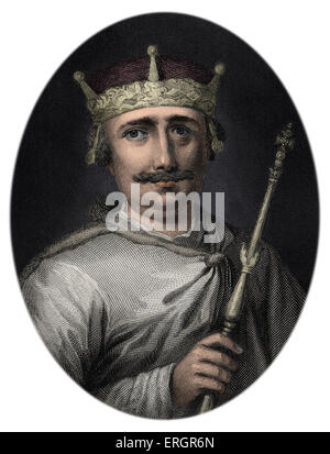 Wilhelm II., genannt William Rufus oder William rote, Porträt. König von England von 1087 bis 1100. 1056 – 2 August 1100. Stockfoto