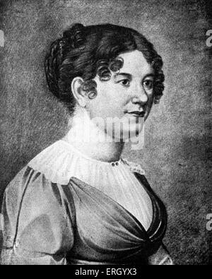Marianne von Willemer. Geliebte von Johann Wolfgang von Goethe, deutscher Schriftsteller: 28. August 1749 – 22. März 1832. MVW: 26 November Stockfoto
