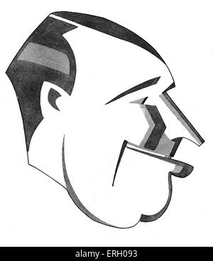 Maurice Chevalier, Karikatur von Bovey 1927.   Belgisch-französische Schauspieler, Sänger und beliebte Entertainer. 12. September 1888 – 1 Stockfoto
