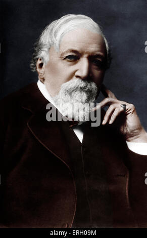 Robert Browning - Porträt des englischen Dichters und Dramatikers. 7. Mai 1812 - 12. Dezember 1889. Stockfoto