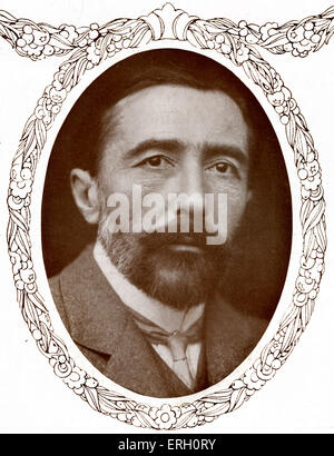 Joseph Conrad (Józef Teodor Konrad Korzeniowski) - Porträt.  JC, polnische Schriftstellerin: 3. Dezember 1857 – 3. August 1924. Stockfoto