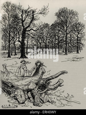 Peter Pan in den Kensington Gardens von j.m. Barrie. James Matthew Barrie: 9. Mai 1860 - 19. Juni 1937 Stockfoto