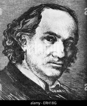 Porträt von Charles Baudelaire. Französische Dichter 1821-1867. Stockfoto