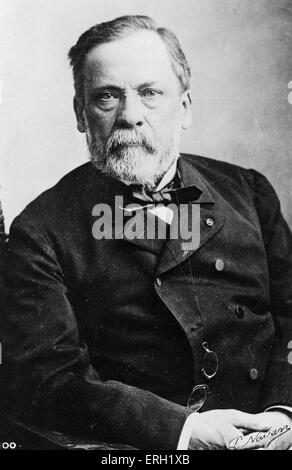 Louis Pasteur - Porträt - französischer Chemiker, Biologen und Begründer der modernen Bakteriologie - 27. Dezember 1822 - 28. September 1895 Stockfoto