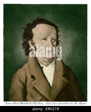 Jean Paul (oder Johann Paul) Friedrich Richter, deutscher Dichter, deren Werke, Mahler, Schumann & anderer Komponisten (1763-1825 inspiriert). Stockfoto