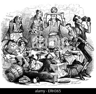 Charles Dickens 'die Old Curiosity Shop".  Zuerst veröffentlicht 1841. Beschreibung der Szene: die Riesen warten auf die Zwerge. Stockfoto